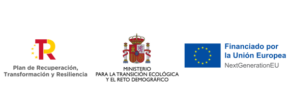 Logos Plan de Recuperación, Transformación y Resiliencia; Ministerio y Unión Europea